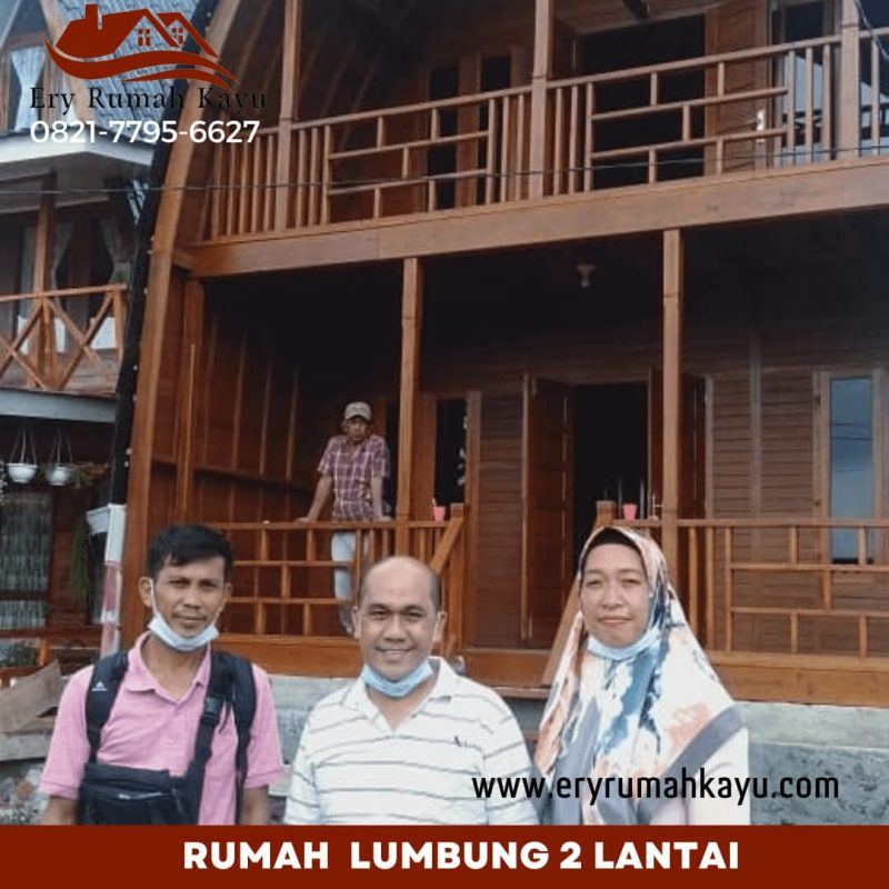 Rumah Lumbung Dua Lantai Rumah Kayu Knock Down